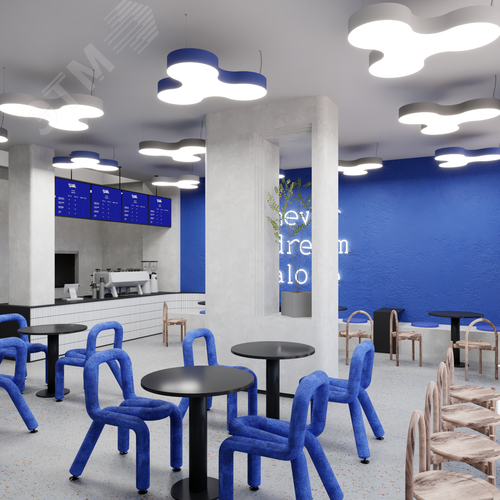 Светильник светодиодный RVE-LBX-SONAR-1000-P (Спинер 1000х919х120мм 56Вт Подвесной 4000К Белый) - фото 3