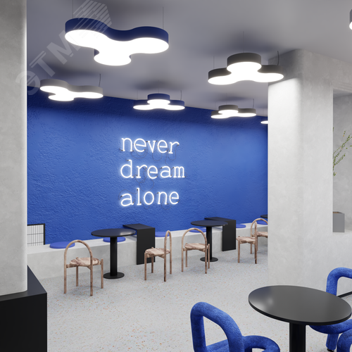 Светильник светодиодный RVE-LBX-SONAR-1000-P (Спинер 1000х919х120мм 56Вт Подвесной 4000К Белый) - фото 4