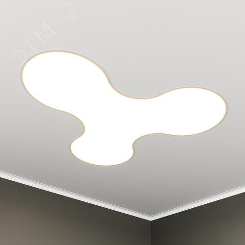 Светильник светодиодный RVE-LBX-SONAR-930-V (Спинер 930х858х100мм 62Вт встраиваемый 4000K Белый) - фото 1