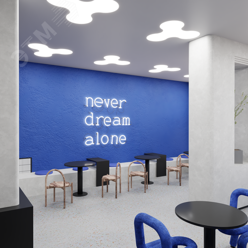 Светильник светодиодный RVE-LBX-SONAR-1446-VG (Спинер 1446х1331х130мм 107Вт встраиваемый под шпаклевку 4000K Белый) - фото 4