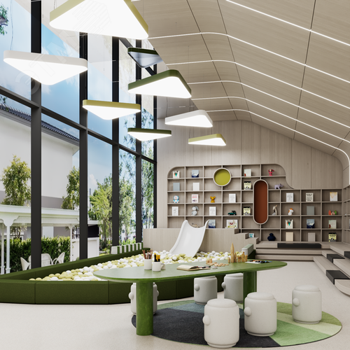 Светильник светодиодный RVE-LBX-TRIO-SOFT-600-P (Треугольник закругленный 600х534х100мм 29Вт Подвесной 4000К Белый) - фото 6