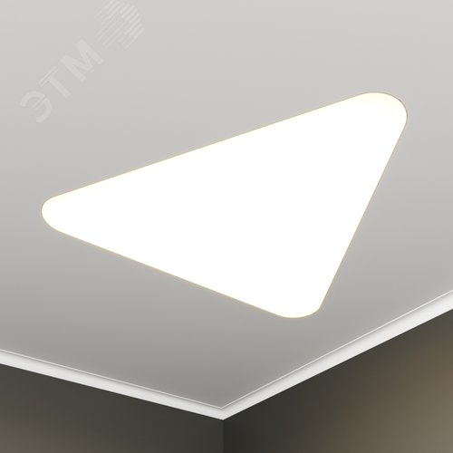 Светильник светодиодный RVE-LBX-TRIO-SOFT-646-VG (Треугольник закругленный 646х580х110мм 29Вт встраиваемый под шпаклевку 4000K Белый) - фото 1