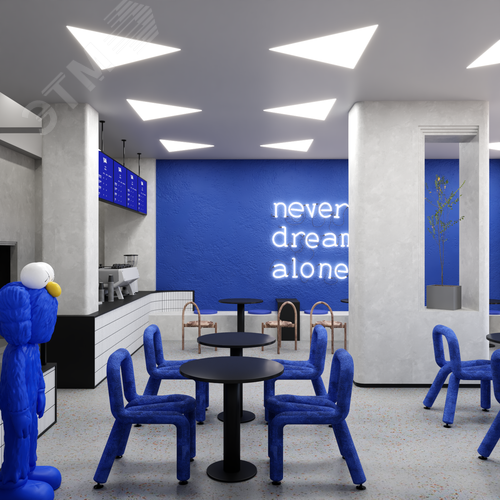 Светильник светодиодный RVE-LBX-TRIO-630-V (Треугольник 630х550х100мм 20Вт встраиваемый 4000K Белый) - фото 2