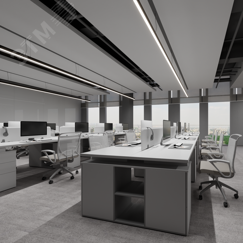 Светильник светодиодный RVE-PLS3567-1460-P (Линейный 1460х35х67мм 39Вт Подвесной 4000К Серый RAL9006 МУАР) - фото 3