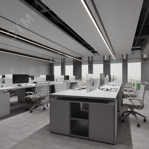 Светильник светодиодный RVE-PLS3590-1940-P (Линейный 1940х35х90мм 52Вт Подвесной 4000К Серый RAL9006 МУАР) - фото 3