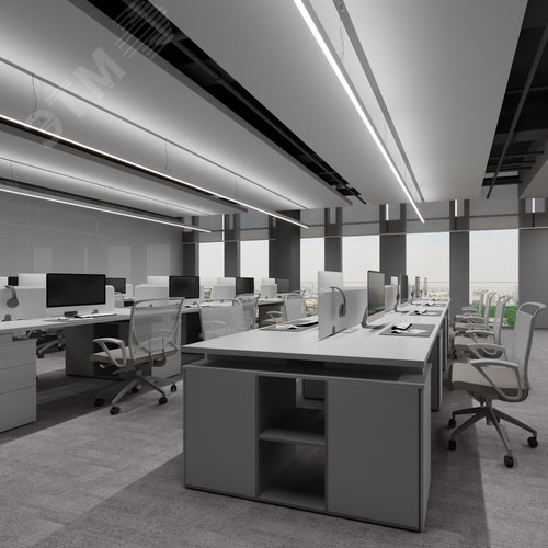 Светильник светодиодный RVE-PLS3775-UPDOWN-980-P (Линейный 980х37х75мм 26Вт Подвесной 4000К Серый RAL9006 МУАР) - фото 3