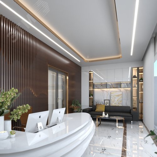 Светильник светодиодный RVE-PLS4932-1470-V (Линейный 1470х49х32мм 39Вт Встраиваемый 4000К Серый RAL9006 МУАР) - фото 3