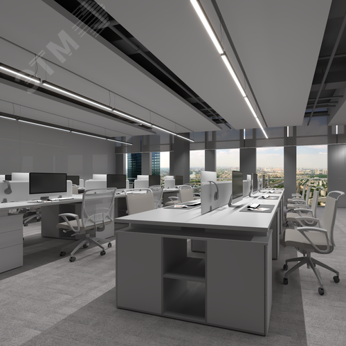 Светильник светодиодный RVE-PLS4955-1940-P (Линейный 1940х49х55мм 52Вт Подвесной 4000К Черный RAL9005) - фото 3