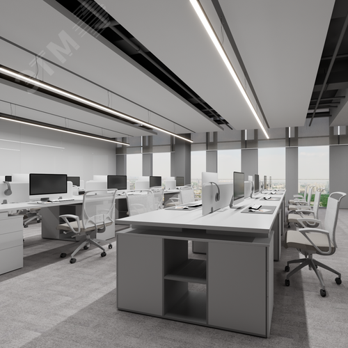 Светильник светодиодный RVE-PLS5050-1940-P (Линейный 1940х50х50мм 52Вт Подвесной 4000К Серый RAL9006 МУАР) - фото 3