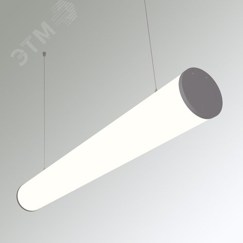 Светильник светодиодный RVE-PLSD120-1460-P (Линейный 1460хD120мм 78Вт Подвесной 4000К Серый RAL9006 МУАР) светильник - фото 1