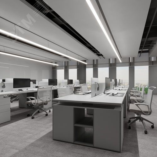 Светильник светодиодный RVE-PLSD30-980-P (Линейный 980хD30мм 26Вт Подвесной 4000К Серый RAL9006 МУАР) светильник - фото 3