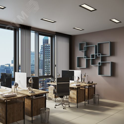 Светильник светодиодный RVE-LBX-SENSO-3X-190x540-V (Карданник 190х540х67мм 26Вт Встраиваемый 4000K белый) - фото 3