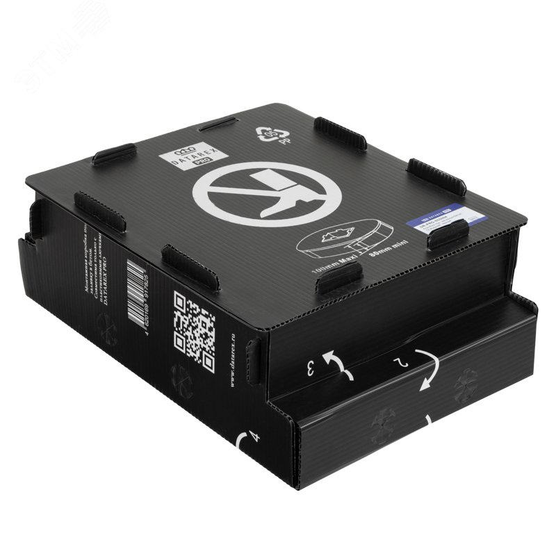 Изображение товара Коробка под заливку в бетон 12 модулей черная Datarex