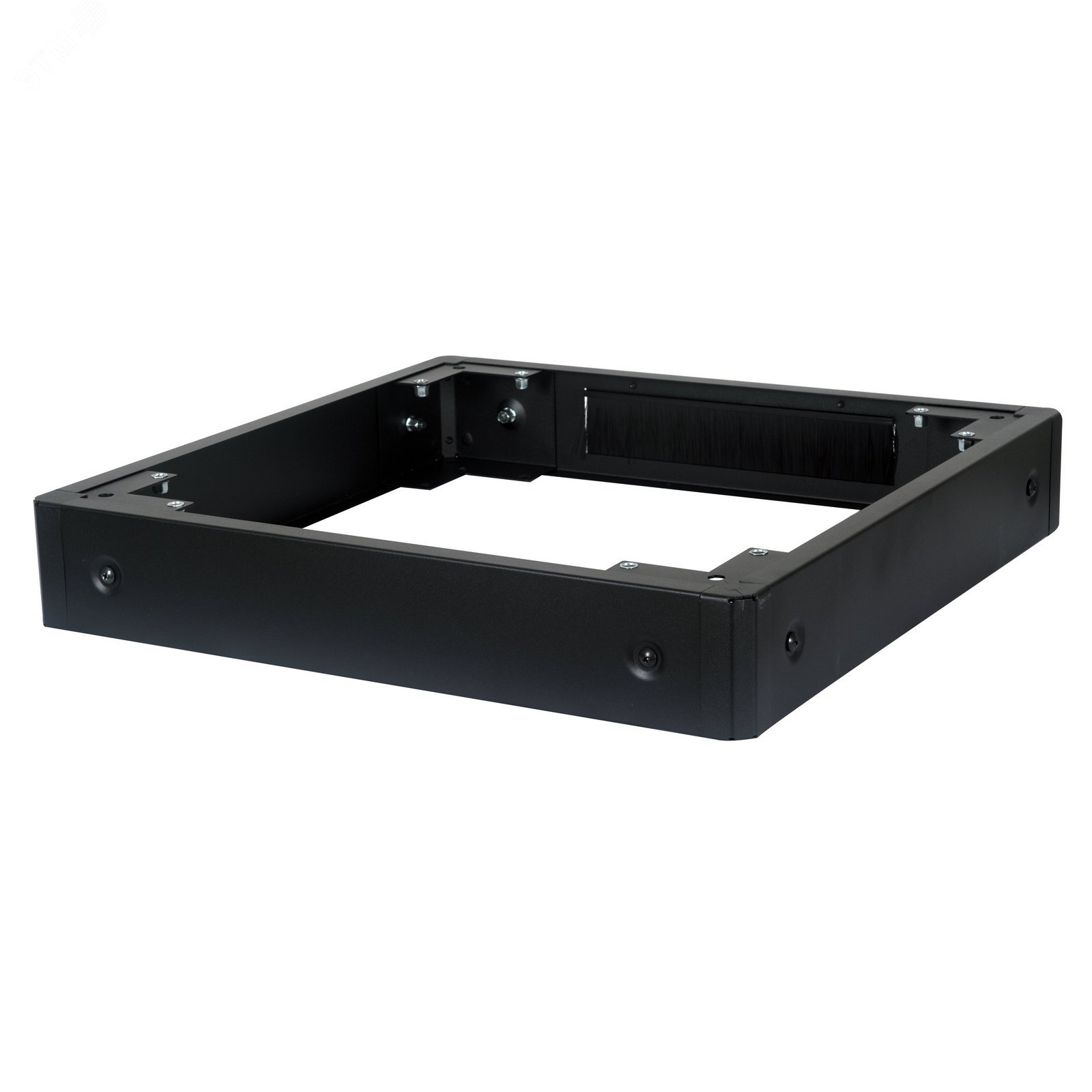 Изображение товара Цоколь для напольных шкафов 600х600 с щеточным вводом черный DATAREX