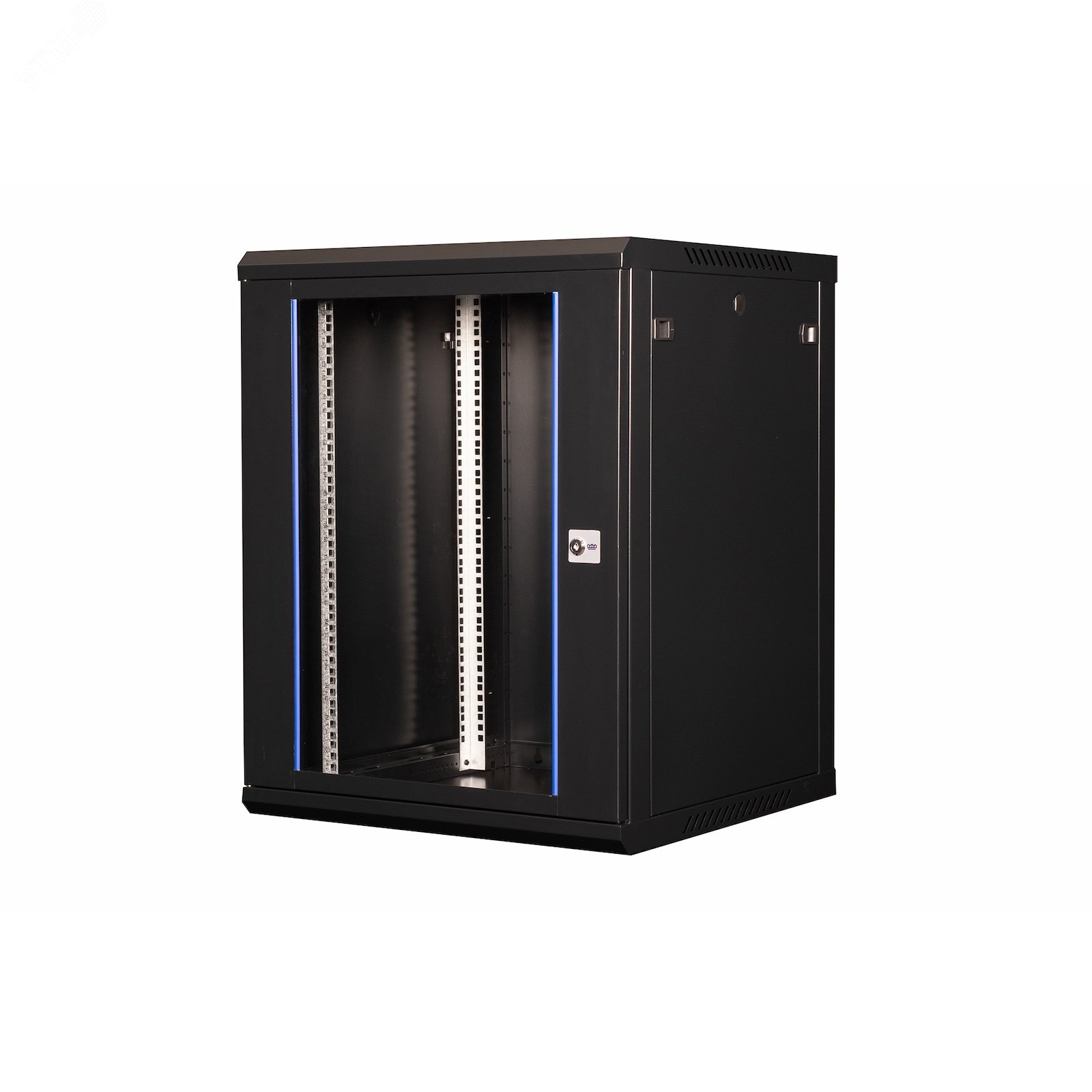 Изображение товара Телекоммуникационный настенный шкаф 15U 769х600х600 мм стекло черный из Турции