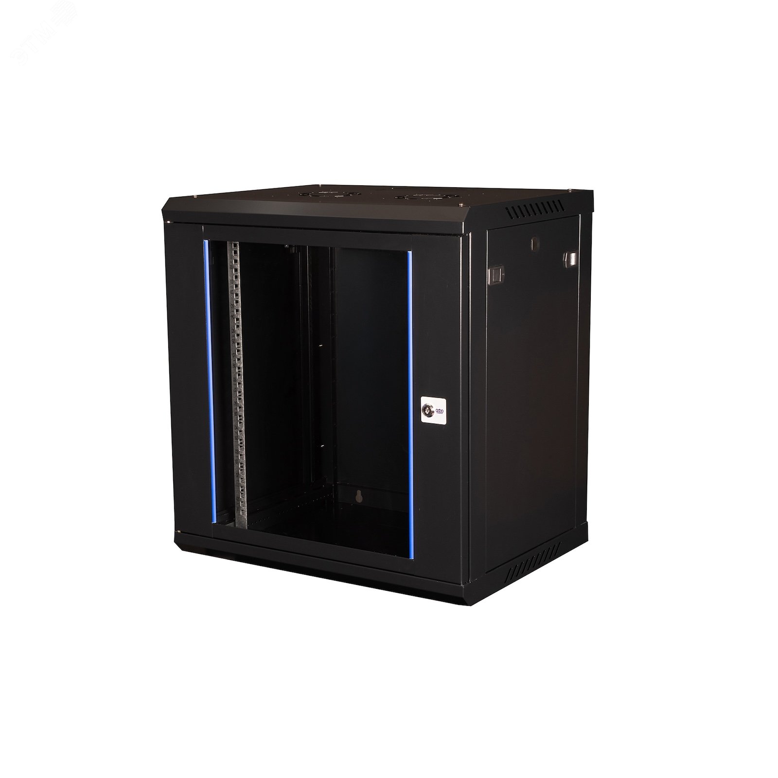 Изображение товара Шкаф 19'' телекоммуникационный настенный 12U 635х600х450 мм с дверью из стекла