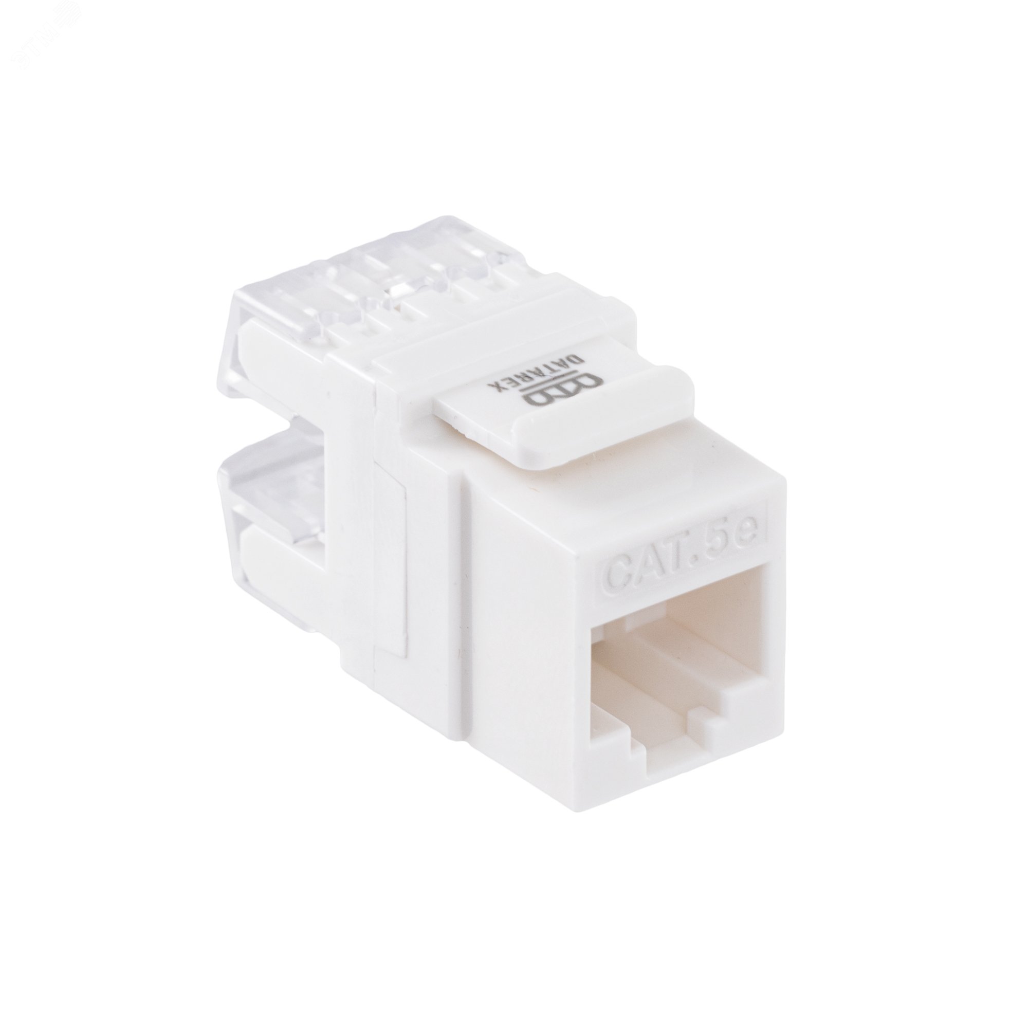 Изображение товара Модуль Keystone кат.5e, UTP, 1xRJ45, T568A/B, 180, белый (шт)