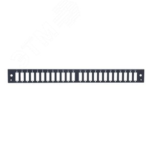 Изображение товара Панель лицевая для выдвижной оптич. полки, 24 SC Duplex/24 LC Quadra, черный (шт)