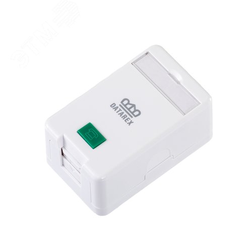 Изображение товара Коробка настенная, 1 порт, шторка, белый (шт)