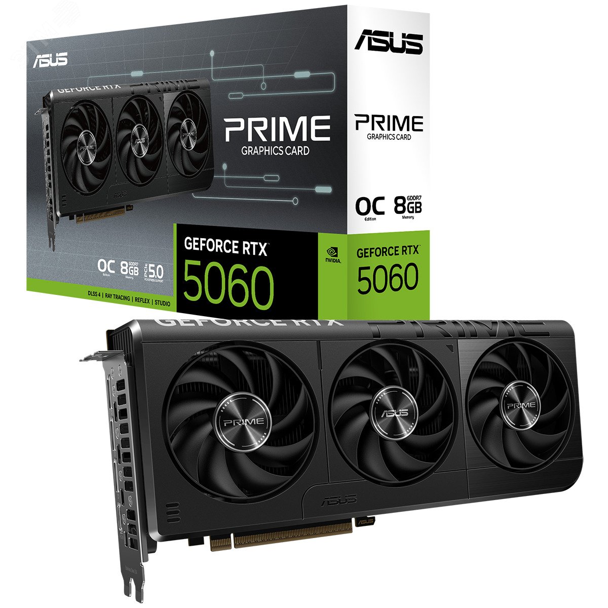 Изображение товара Видеокарта ASUS RTX 5060 PRIME OC, 8 ГБ, PCI-Express 5.0