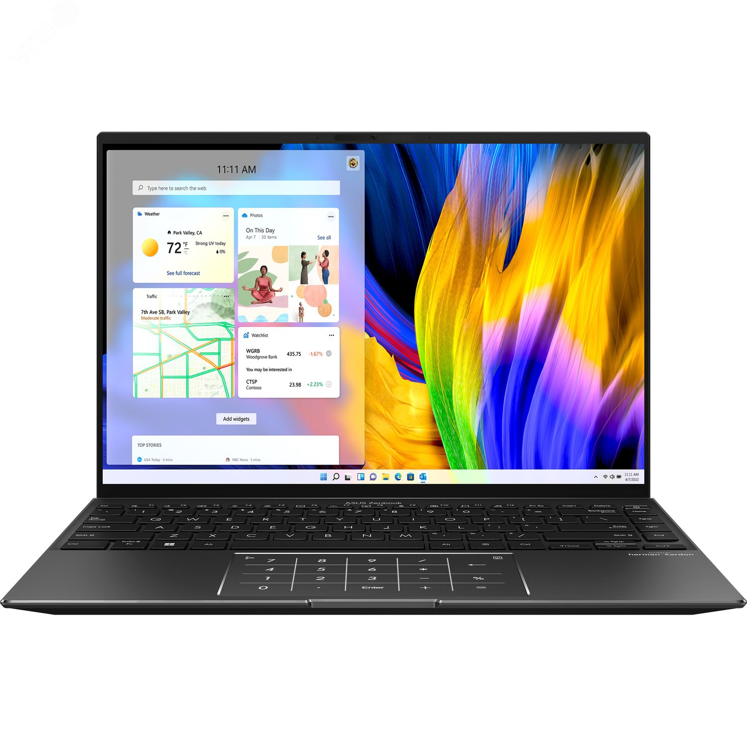 Ноутбук UM5401QA-L7256 14'' OLED Ryzen 7 5800H 16GB/1024GB PCI SSD/Flip Touch 90NB0UR5-M00FZ0 ASUS - превью