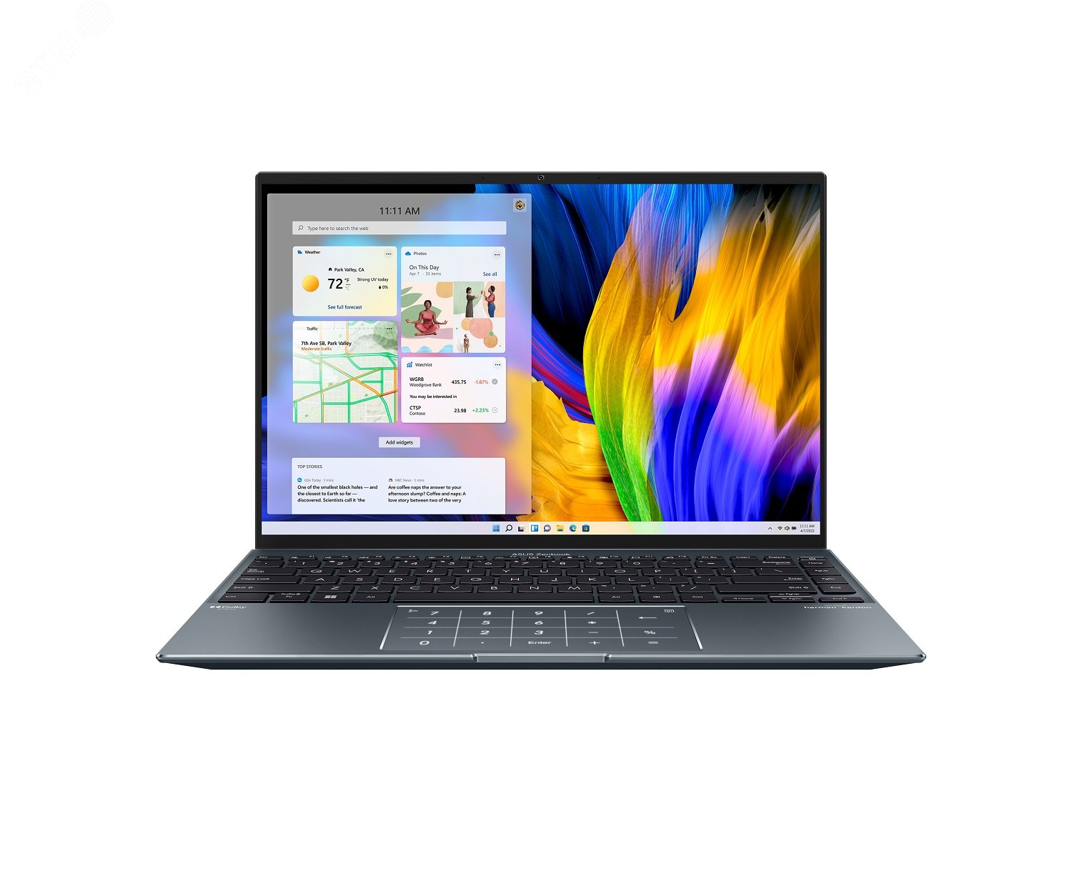 Ноутбук UX5401ZA-KN195 14'' OLED Core i7 12700H 16GB/512GB PCI SSD/Flip Touch 90NB0WM1-M00A70 ASUS - превью