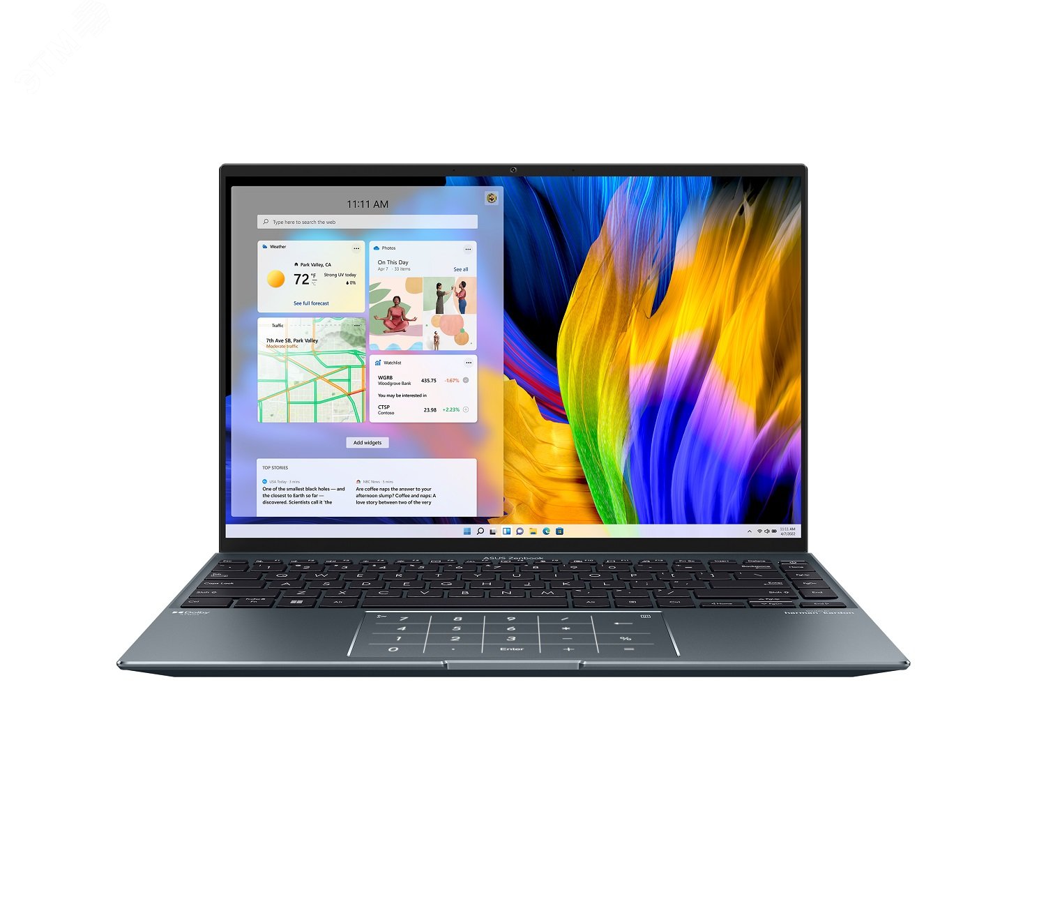 Ноутбук UX5401ZA-KN150W 14'' OLED Core i7 12700H 16GB/512GB PCI SSD/Flip Touch 90NB0WM1-M00AT0 ASUS - превью