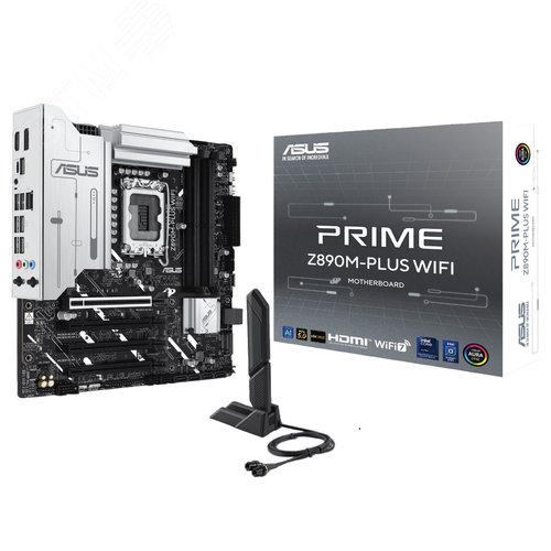 Изображение товара Материнская плата PRIME Z890M-PLUS WIFI, Intel Z890, Micro ATX (шт)