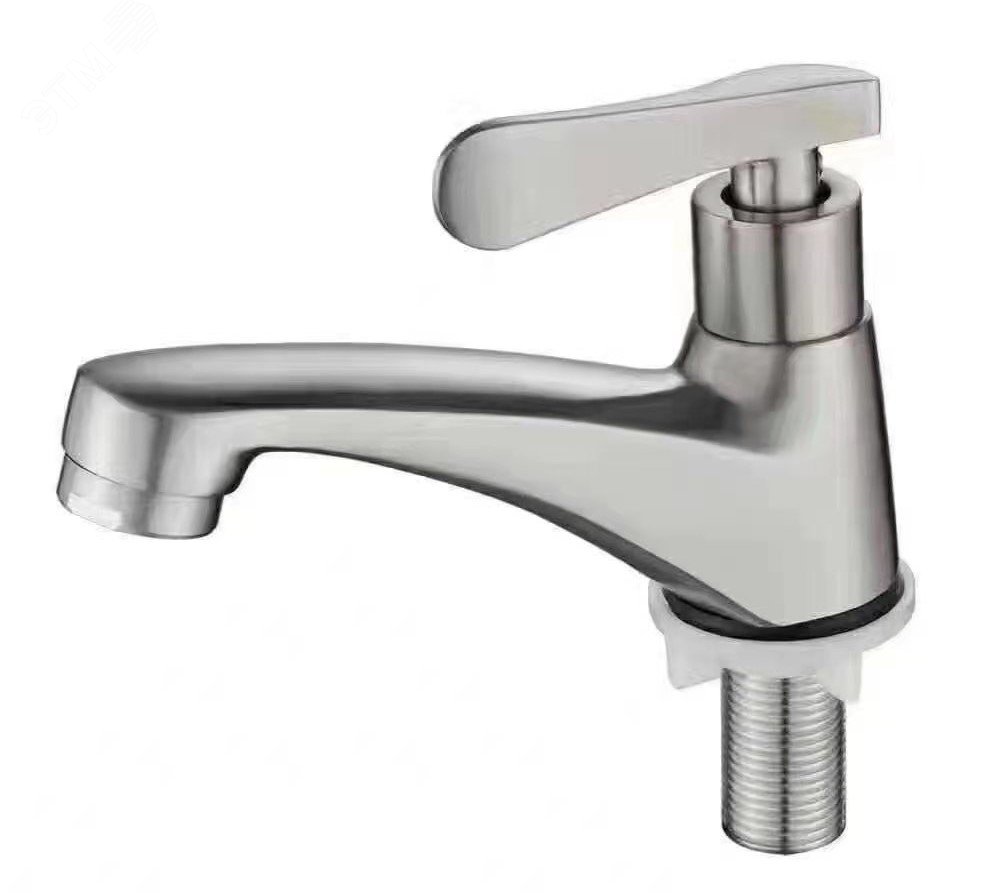 Изображение товара Кран для холодной воды ПСМ-104-15 из нержавеющей стали с керамической кран-буксой