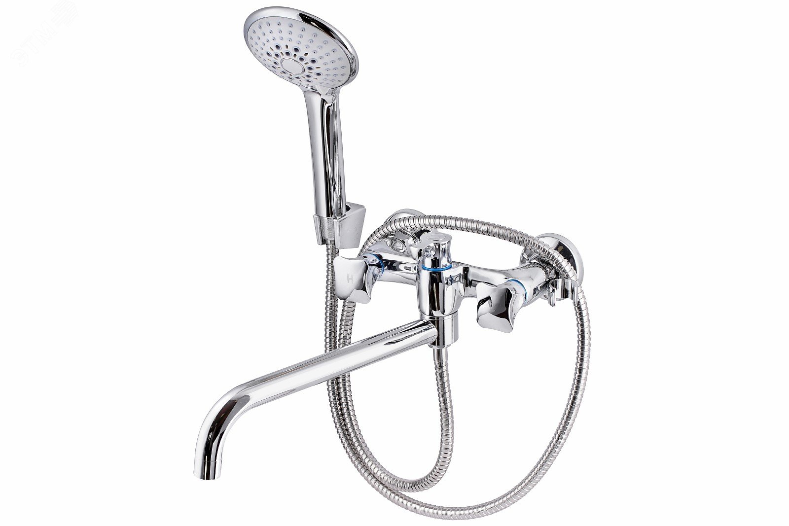 Изображение товара Смеситель для ванны и душа ПСМ-192-38 КВАДРО Россия PROFSAN Хром 60 мес гарантия