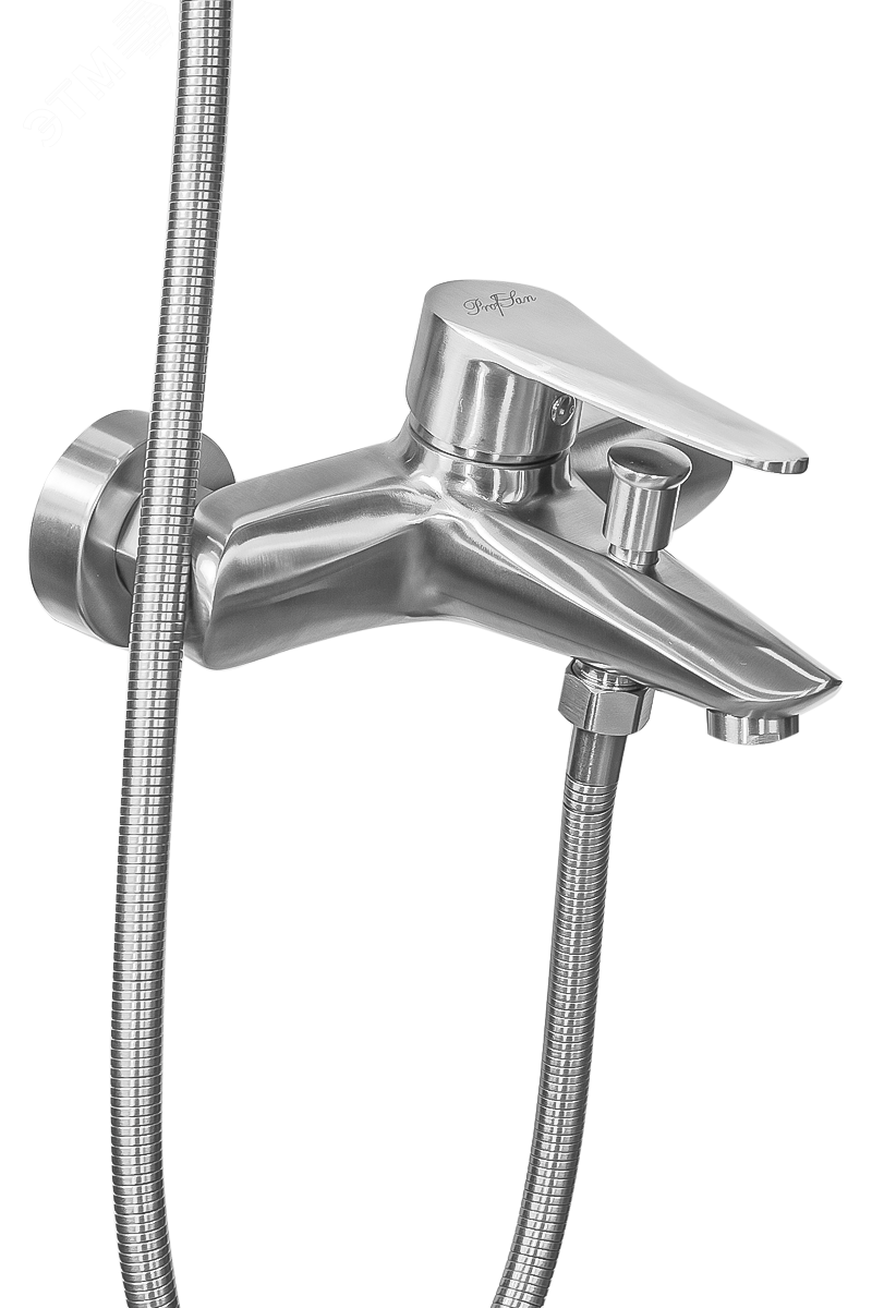 Изображение товара Смеситель для ванны и душа ПСМ-300-1 STEEL PROFSAN нержавеющая сталь