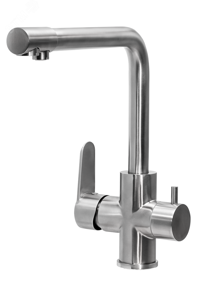 Изображение товара Смеситель для мойки PROFSAN ПСМ-300-22 STEEL из нержавеющей стали AISI-304