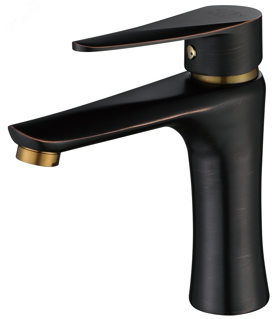 Изображение товара Смеситель для раковины ПСМ-301-5 STEEL PROFSAN из нержавеющей стали черный тонкий дизайн