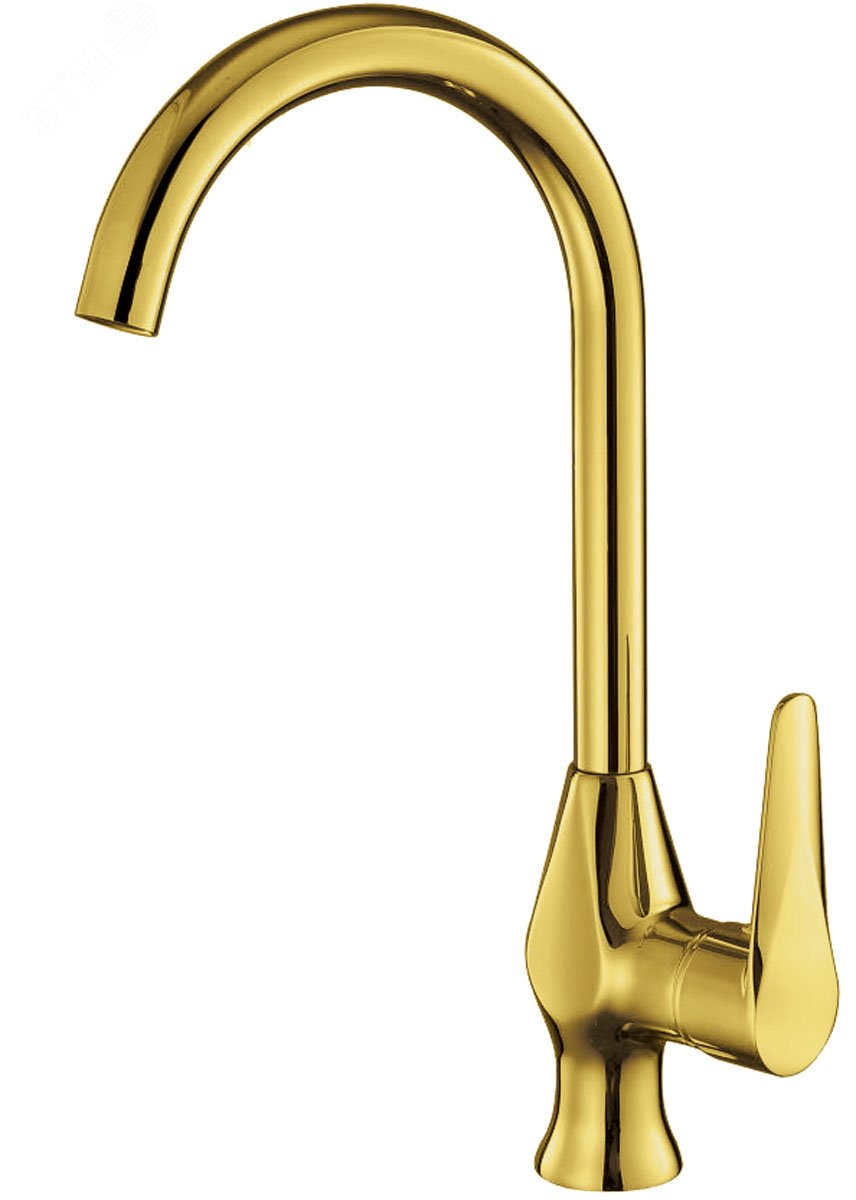 Изображение товара Смеситель для мойки ПСМ-303-3 STEEL из нержавеющей стали золото