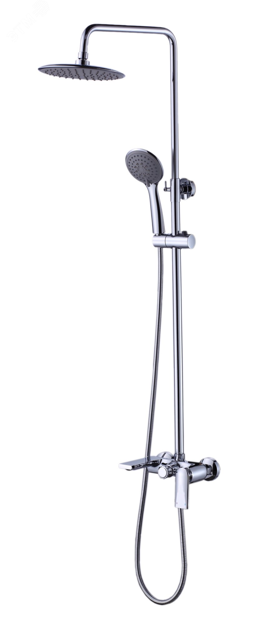 Изображение товара Душевая система ПРОФСАН ПСМ-500-8 с керамическим картриджем и регулируемым давлением