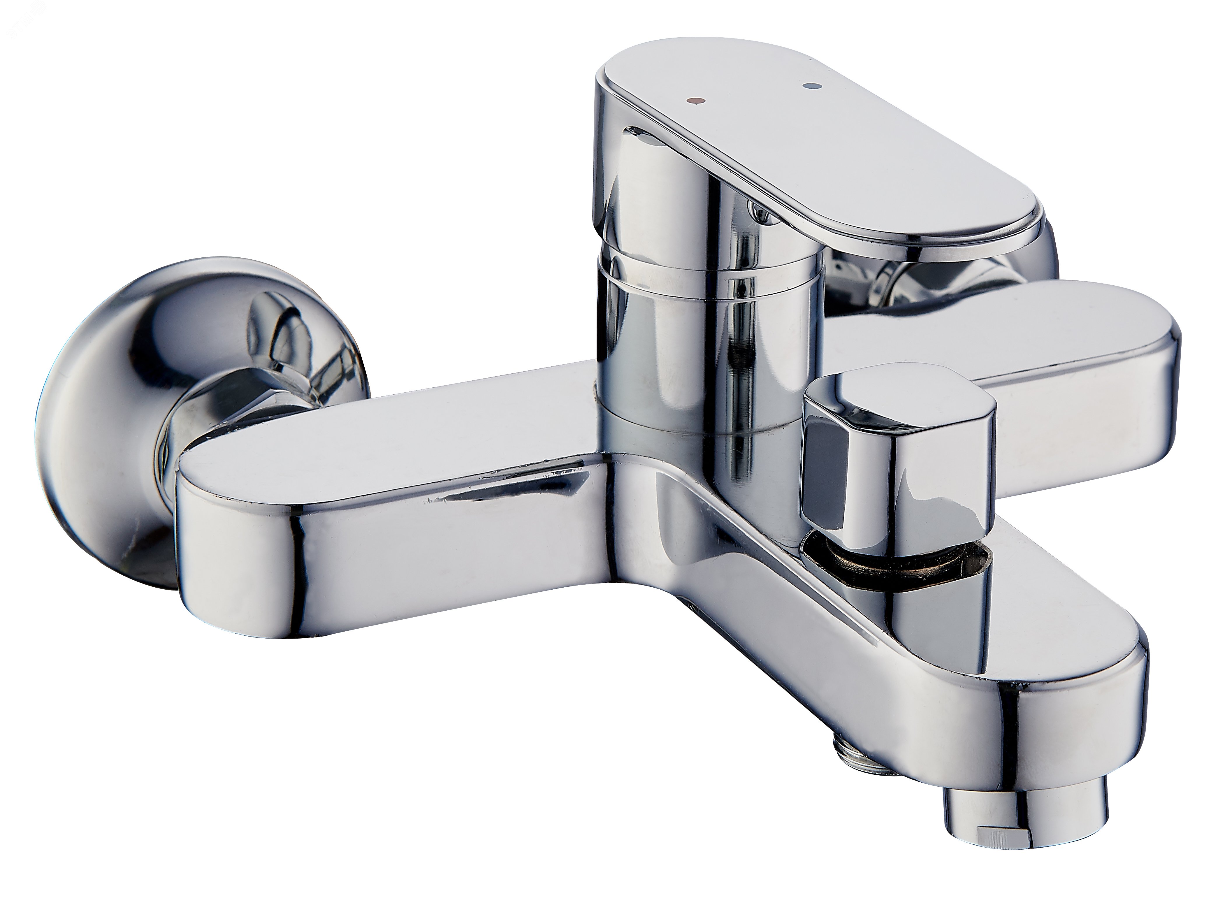 Изображение товара Смеситель для ванны и душа ПСМ-600-1 от ПРОФСАН с керамическим картриджем и настройкой рычагом