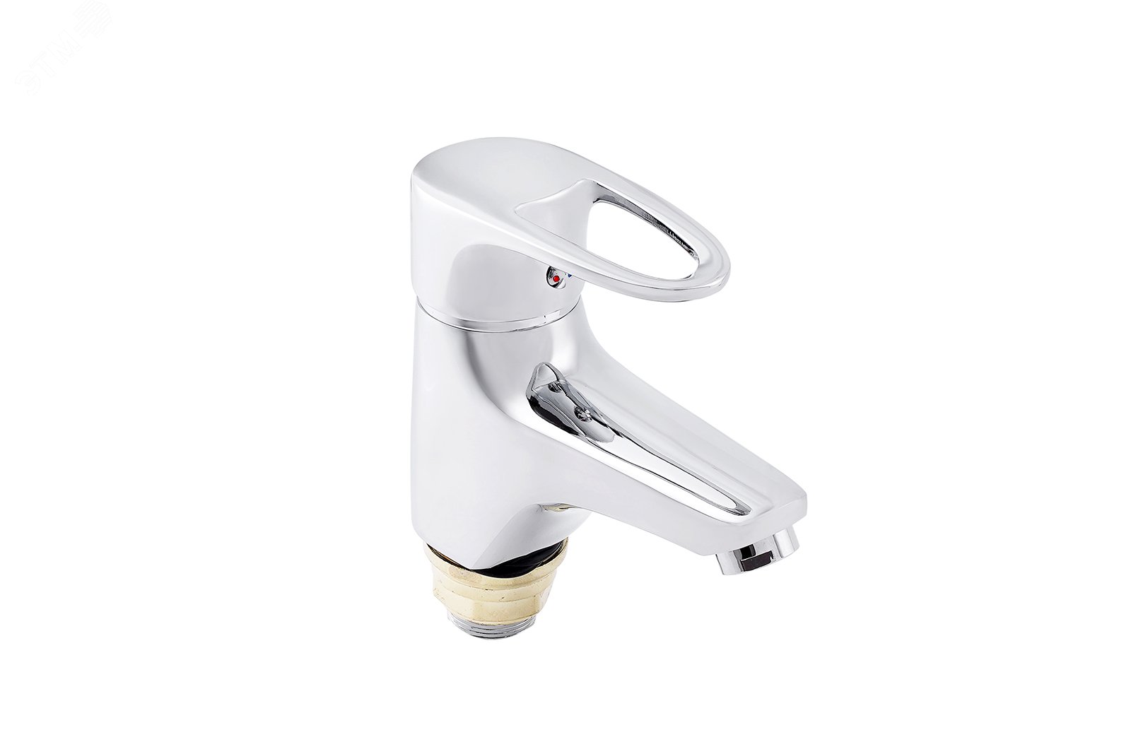 Изображение товара Смеситель для раковины ПСМ-740-084 ЕВРО с керамическим картриджем Глянцевый хром Россия