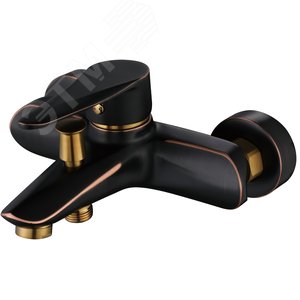 Изображение товара Смеситель для ванны и душа ПСМ-301-1 STEEL нержавеющая сталь AISI-304 тип См-ВОРНШлА Черный-бронза (шт)