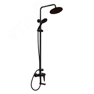 Изображение товара Душевая система ПРОФСАН ПСМ-301-8 STEEL нержавеющая сталь AISI-304 тип См-ВДшОРНТрА Черный-бронза (шт)