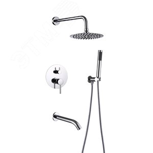 Изображение товара Душевая система с тропическим душем ПСМ-ST-03 встраиваемая тип См–ДшОРЗШтШлА (шт)