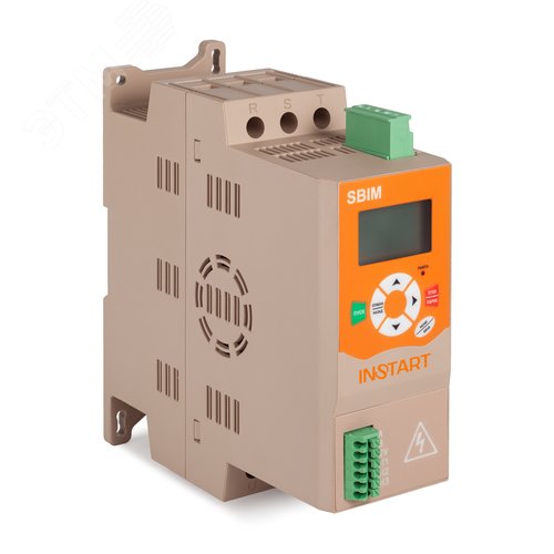 Изображение товара Устройство плавного пуска УПП SBIM-0.75/2.0-04, 0.75квт/2А, 3 ~400380B, IP20, байпас встроен, компактная серия, LCD рускоязычное меню, гарантия 2г (шт)