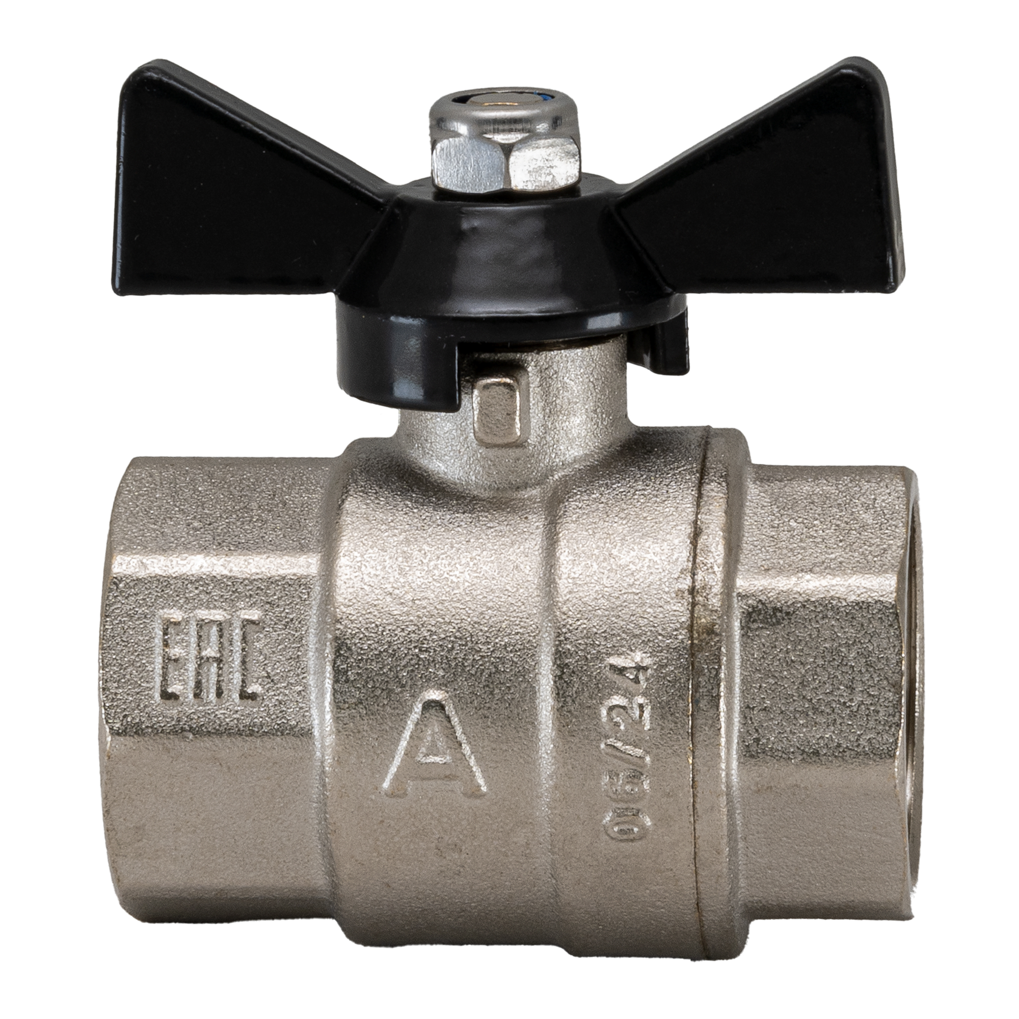 Кран шаровой полнопроходной  3/4' ВВ бабочка