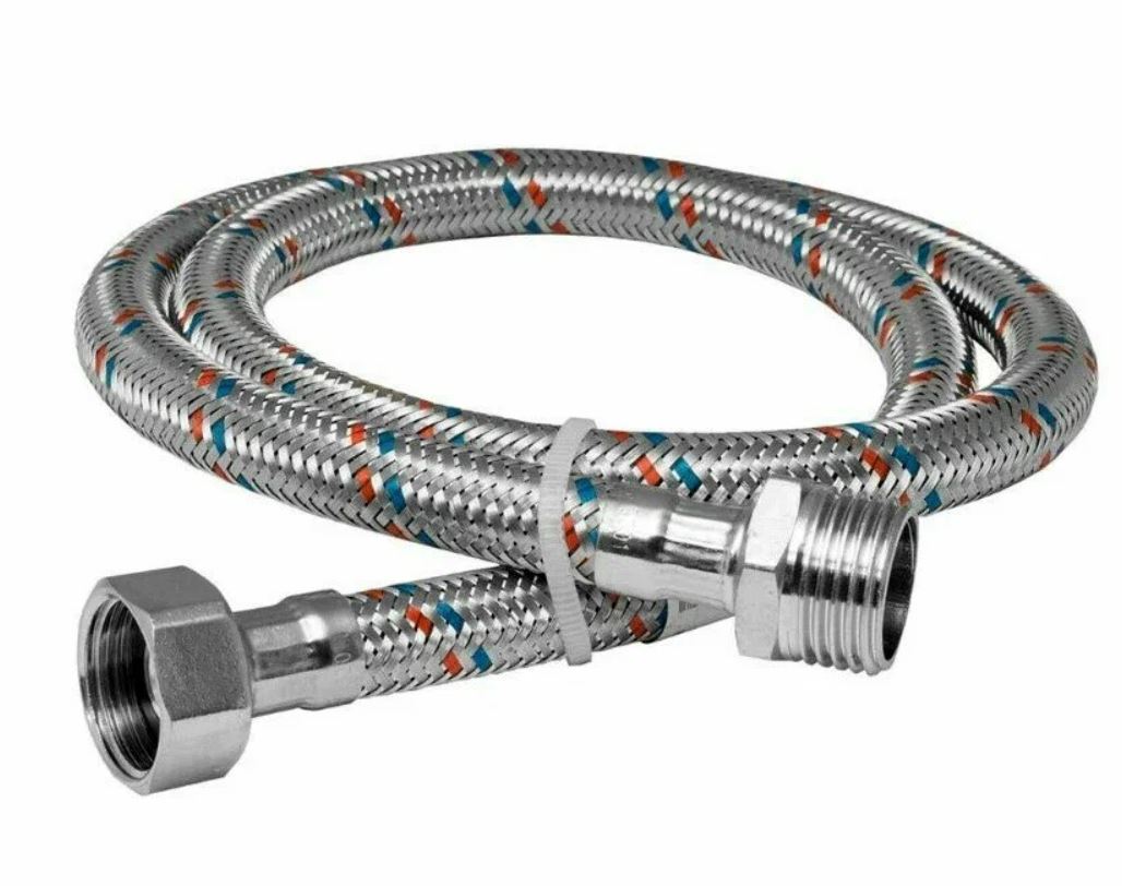 Гибкая подводка для воды ВН 1/2 50 см нерж сталь