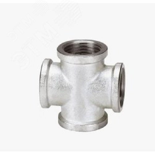 Изображение товара Крестовина ВВ 1/2 никелированная латунная для сантехники и систем водоснабжения