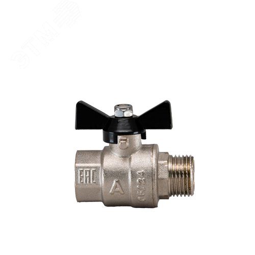 Изображение товара Кран шаровой полнопроходной 1' ВН бабочка (шт)