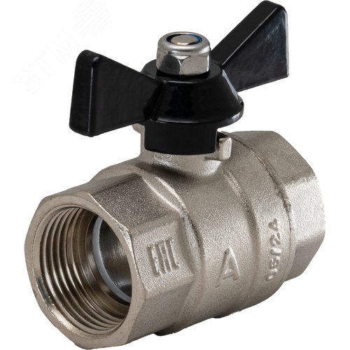 Кран шаровой полнопроходной  3/4' ВВ бабочка - фото 2