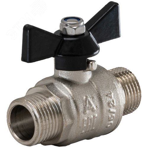 Кран шаровой полнопроходной  1/2' НР бабочка - фото 2