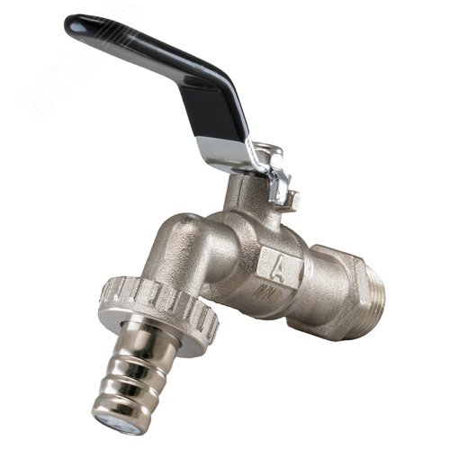 Кран шаровой водоразборный со штуцером 3/4' НР ручка рычаг - фото 2