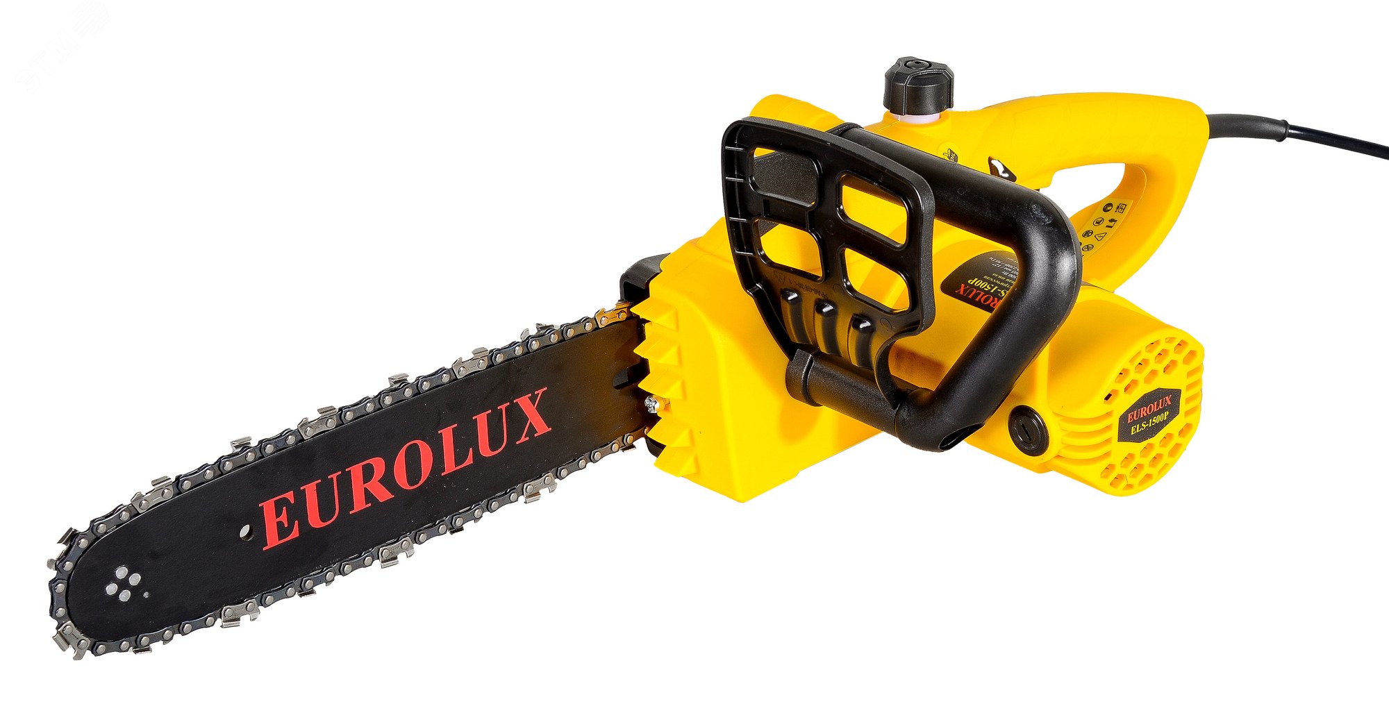 Изображение товара Электрическая цепная пила ELS-1500P мощностью 1500 Вт для деревообработки
