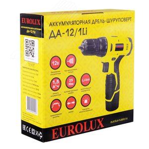 Дрель-шуруповерт аккумуляторная ДА-12/1Li Eurolux - фото 8